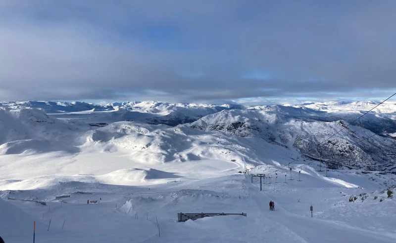 Views over Hemsedal, Norway - Claire Guy - February 2023