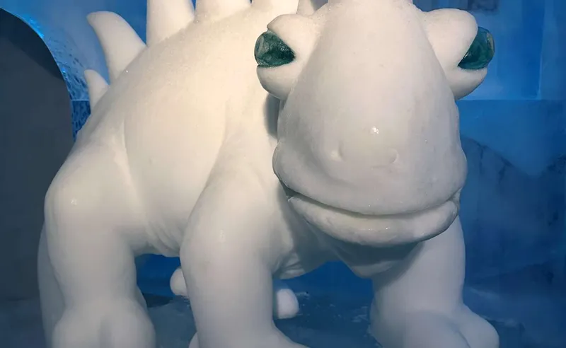 Ice Hotel sculpture, Åre, Bjorkliden, Sweden - Steven Jones - March 2023