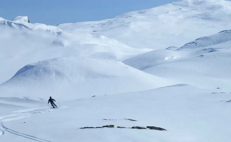 Lone skier, Hemsedal, Norway - Robert Marks - May 2023
