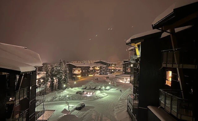 Apartments at night, Trysil - Sophie Forsyth - January 2024
