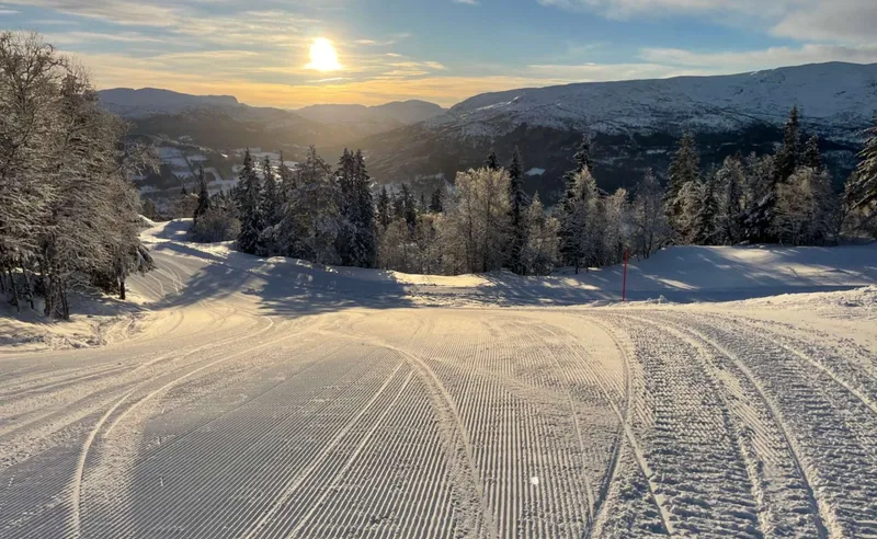 Low sun over Voss slopes, Norway - William Moen - January 2024