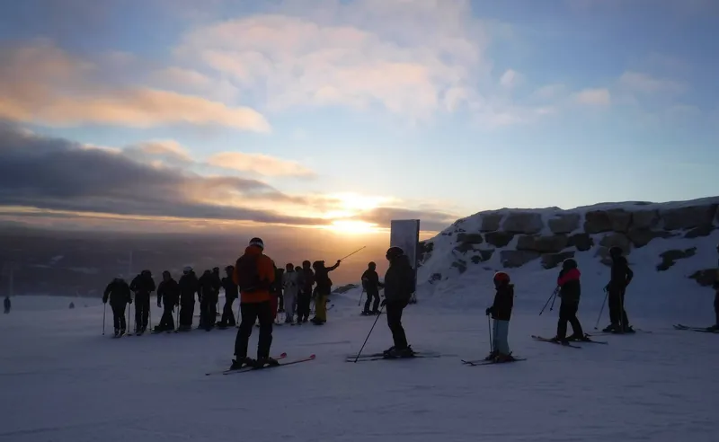 Sunset over Trysil, Norway - Michael Godfrey - February 2024