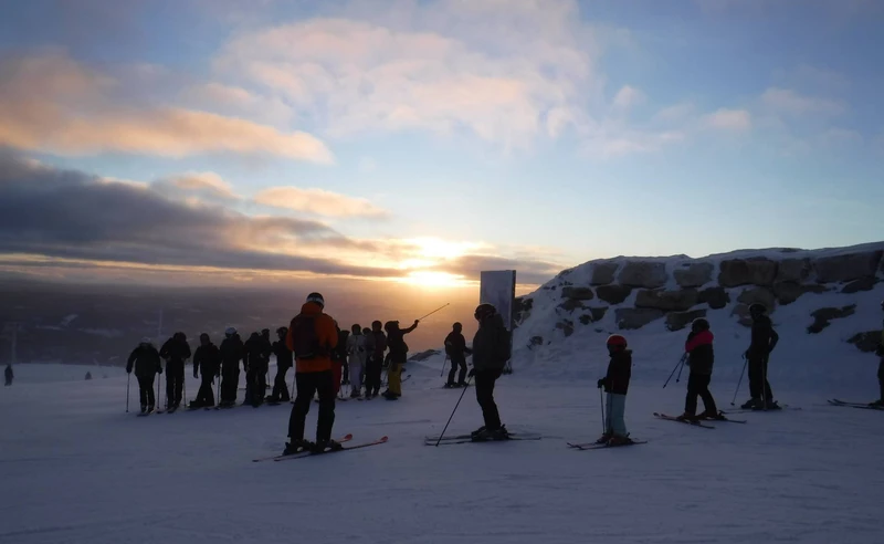 Sunset over Trysil, Norway - Michael Godfrey - February 2024