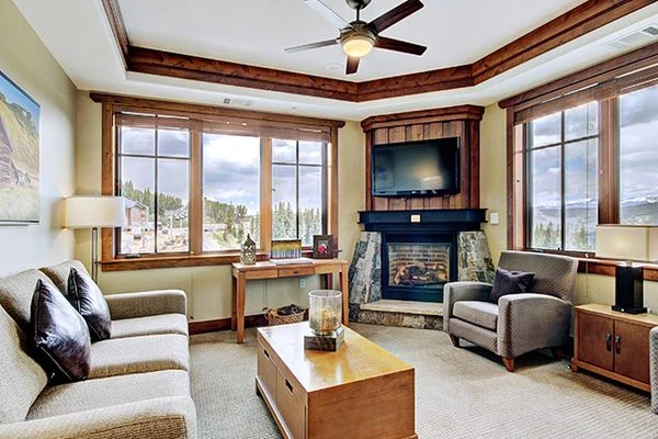 660eab2c34f312 3 Bed Condo living area One Ski Hill Place Breckenridge USA