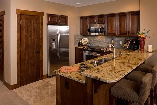 660fb9c2753941 Bed Condo Dining Area Crystal Peak Lodge Breckenridge USA