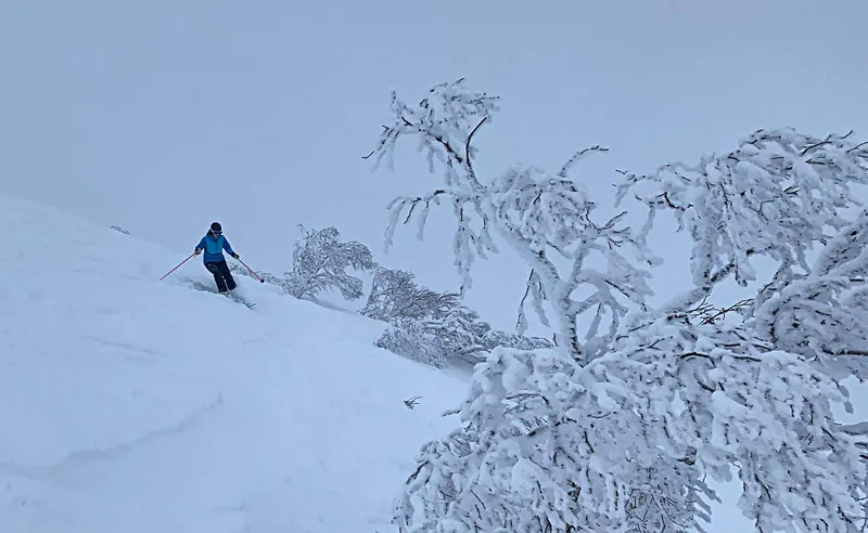 Skiing in Kiroro, Japan - Jacqui Skoyles, Jan 2024