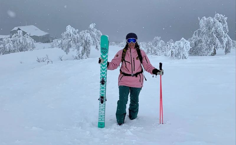 Skier in Kiroro, Japan - Jacqui Skoyles, Jan 2024