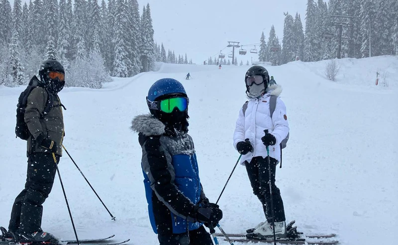 Group of people on the slopes, Trysil, Norway - Neil Hussey, February 2024