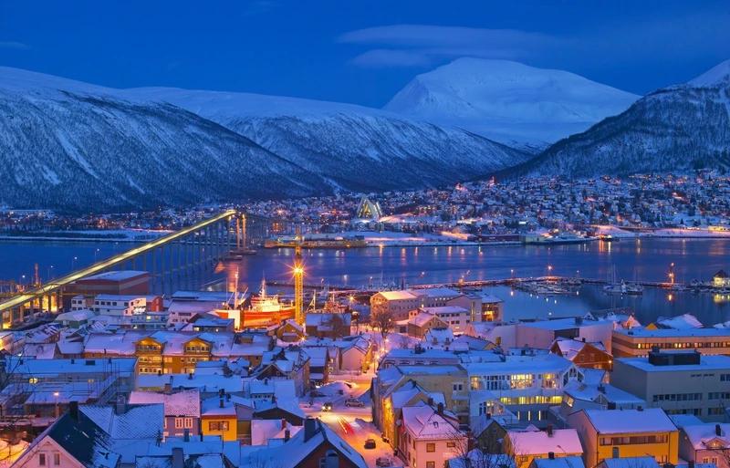 Tromsø at Night © NorwayInnovation