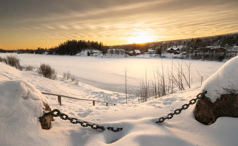 Frozen Klaralvan River, Trysil, Norway - Anthony West, December 2023