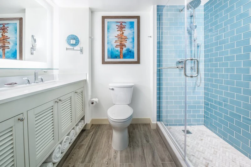 6655a75953a26 Standard King Room Bathroom Margaritaville Resort Lake Tahoe USA