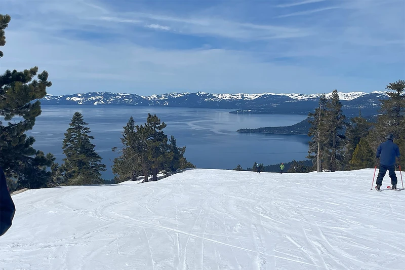 6674491f283d8 Diamond Peak Ski Resort Andy and Rupert Tahoe Trip April 2024