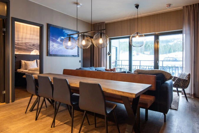 669e5b557b175 Ski Lodge Soltorget 4 bedroom dining area