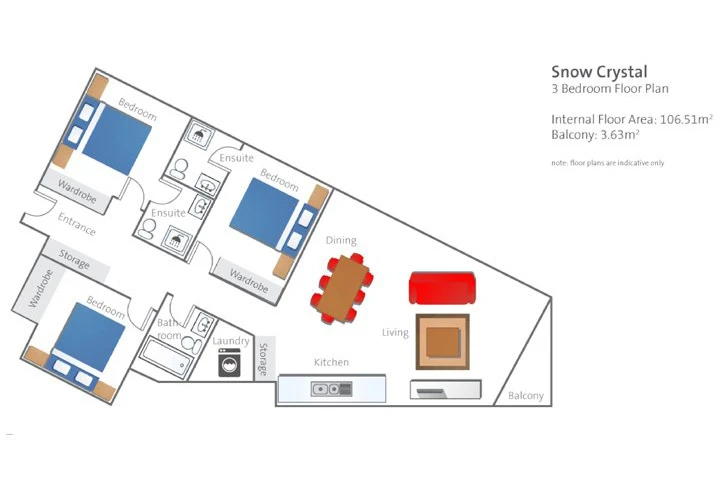 66a3bf66e207c Snow Crystal 3 Bedroom Suite Layout