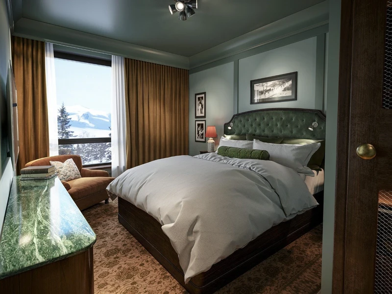 66bf28ba00eb4 Fyri Resort Standard Double Mountain View Bedroom