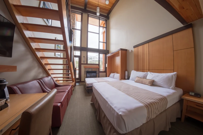 66c84b2963592 Sunshine Mountain Lodge West Wing Loft Room Beds
