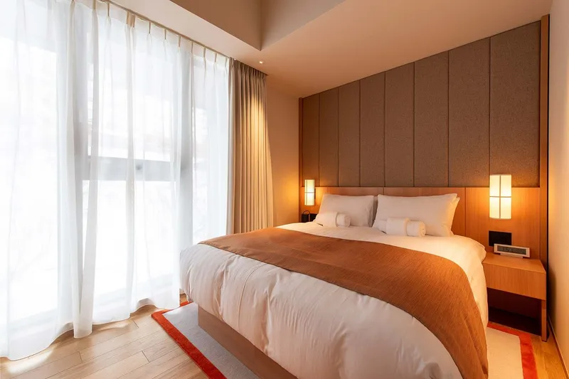 66d6f12fc31bb Niseko Kyo Two Bedroom with Onsen Bedroom 1