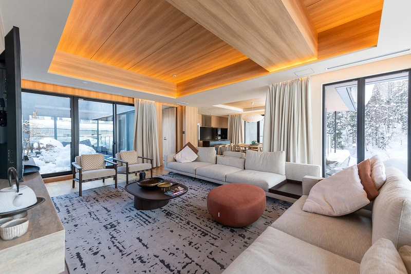66d6f391af6cd Niseko Kyo Six Bedroom Penthouse with Onsen Living Area