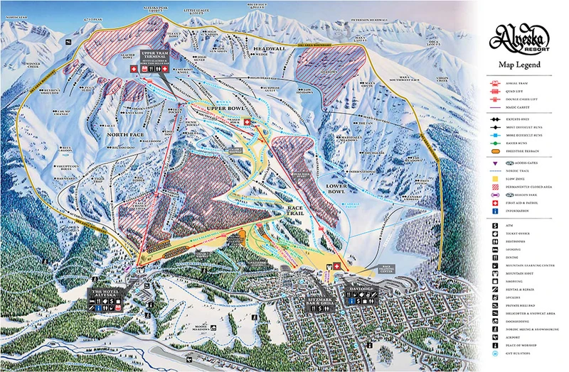 Alyeska Trail Map 2020