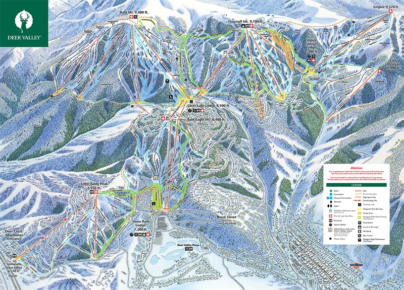 Deer Valley Trail Map 2023