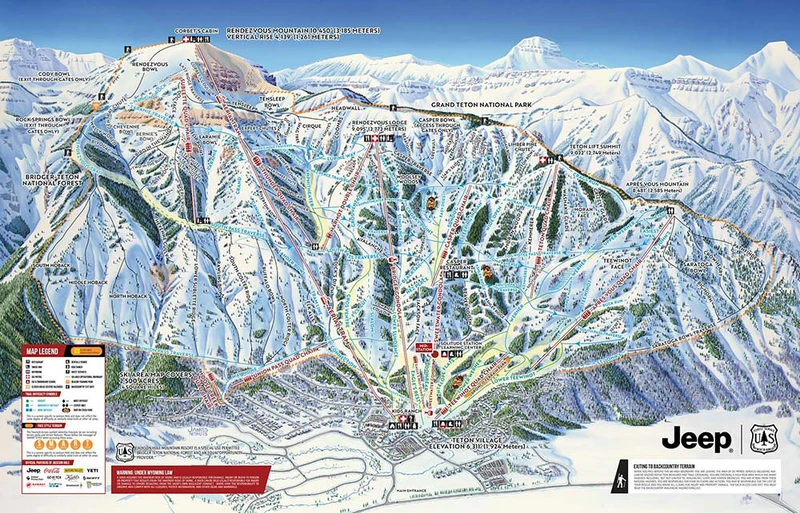 Jackson Hole Trail Map 2023