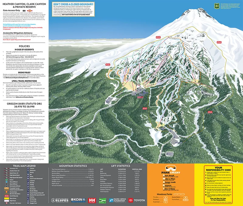 Mt Hood Trail Map 2023