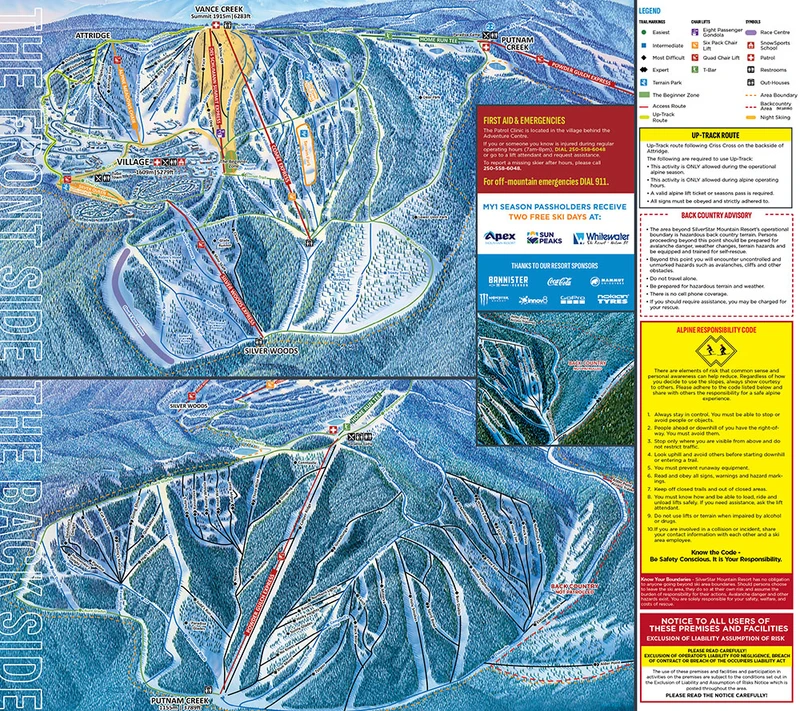 Silver Star Trail Map 2023