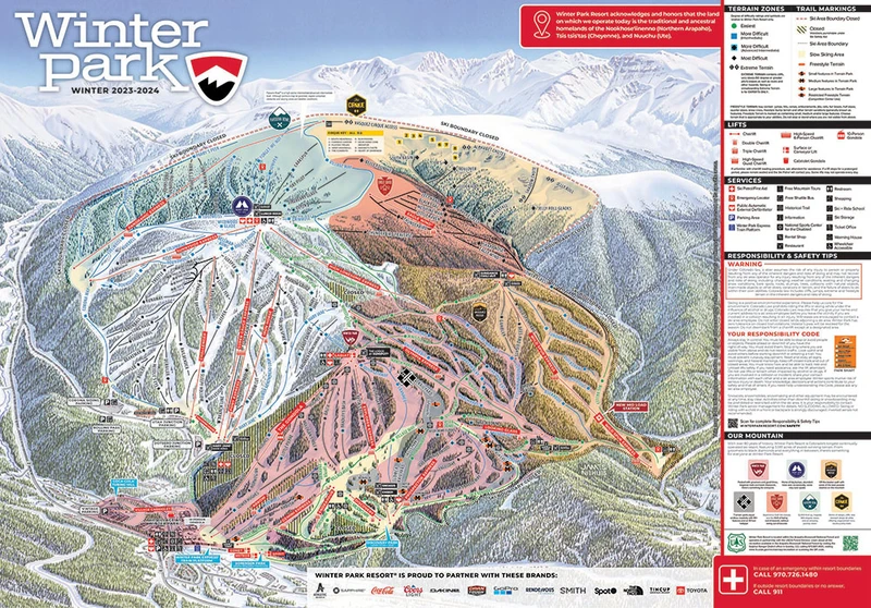 Winter Park Trail Map 2023
