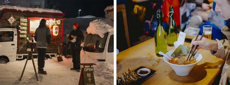 670e8db3780c4 Mountain dining and food trucks Niseko Pete Elliot