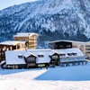 Myrkdalen Hotel and Apartments, exterior buildings in winter, Norway - Sverre Hjornevik