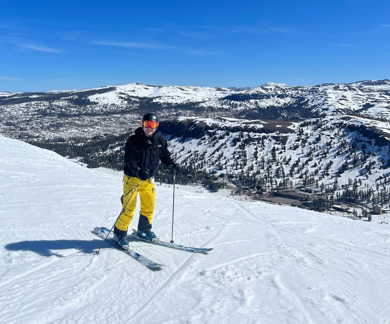 Rupert scoping out savings in Kirkwood, California, April 2024