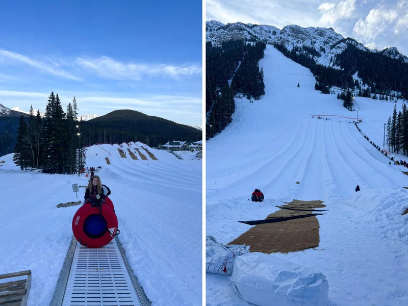 6734e06dbed85 Tubing in Mt Norquay March 2024