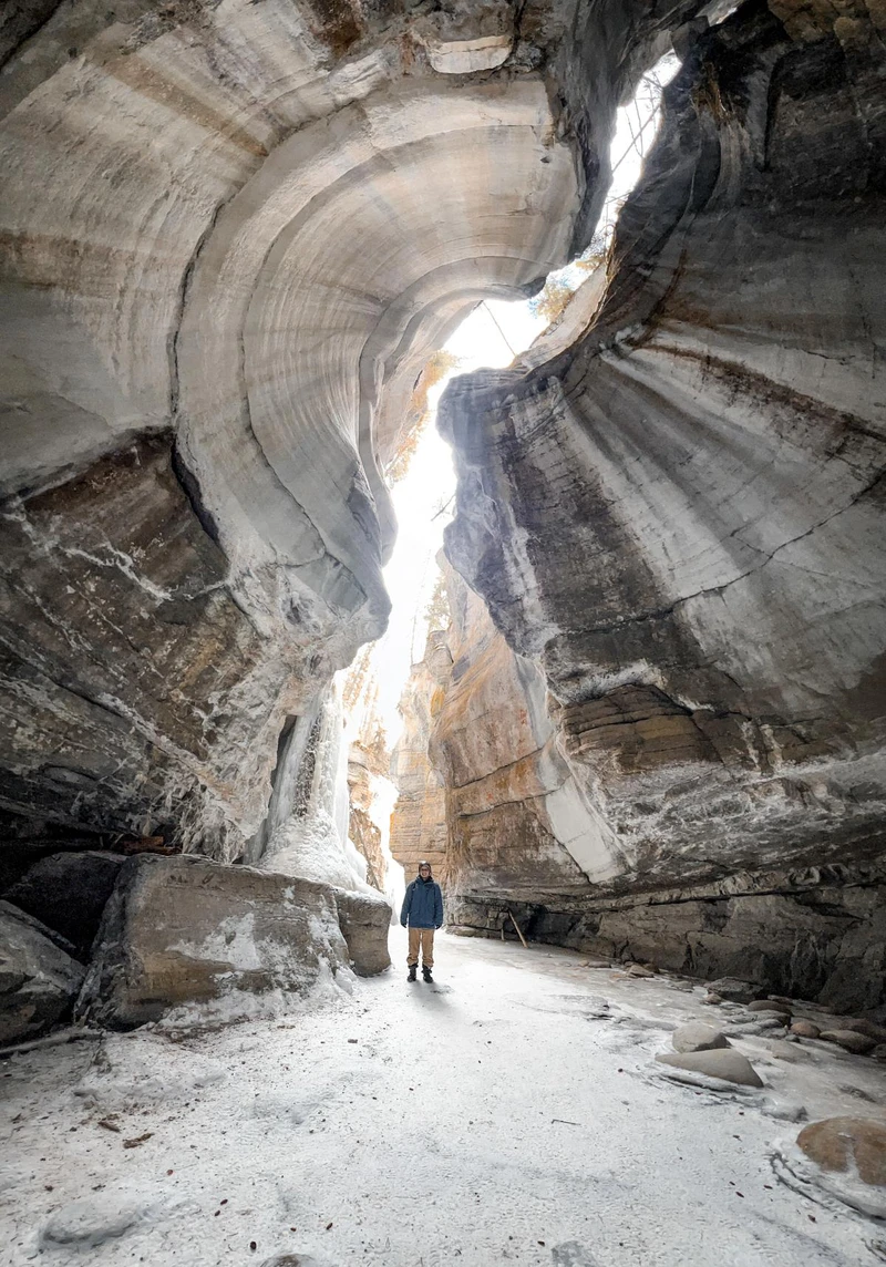 6735f9379d5bc Craig in cathedral like Maligne Canyon