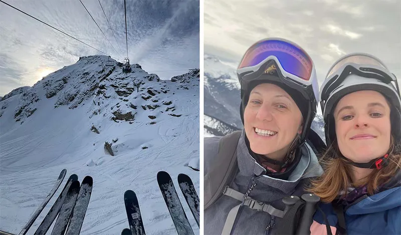 677bedb413d6f Katie Jess skiing Day 2 Whistler December 2024