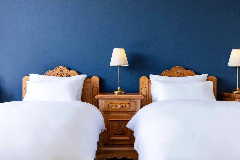 The Marillen Hotel - Beds in the Double Room © Hakuba Hospitality Group