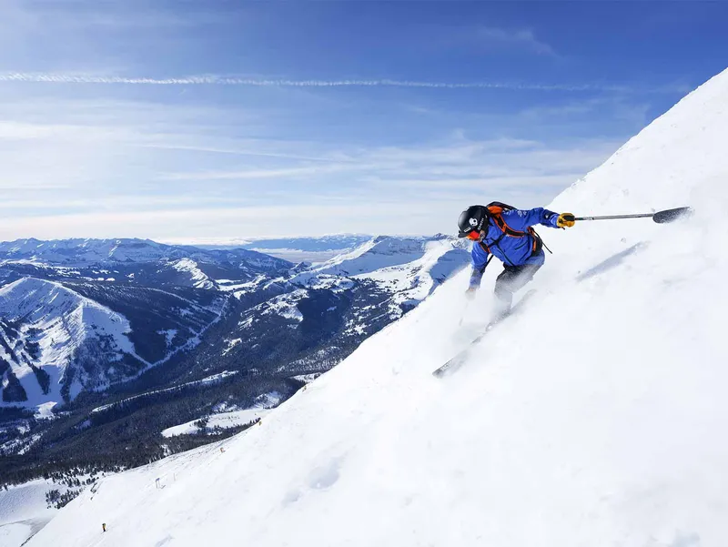 Powder Skiing at Big Sky Resort, USA