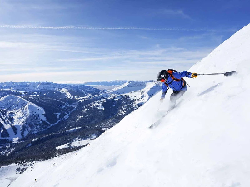 Powder Skiing at Big Sky Resort, USA