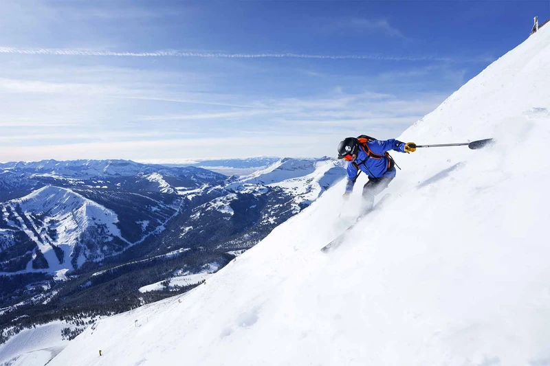 Powder Skiing at Big Sky Resort, USA