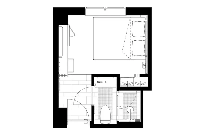67bc875cc094a Nozo Hotel Queen room floor plan