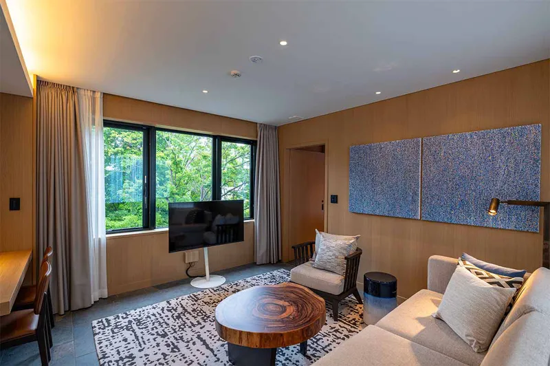 67bc94ad59e92 Nozo Hotel Living Area