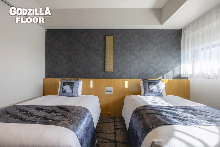 67d8496fccfa0 Hotel Gracery Shinjuku Tokyo Twin Room Godzilla View