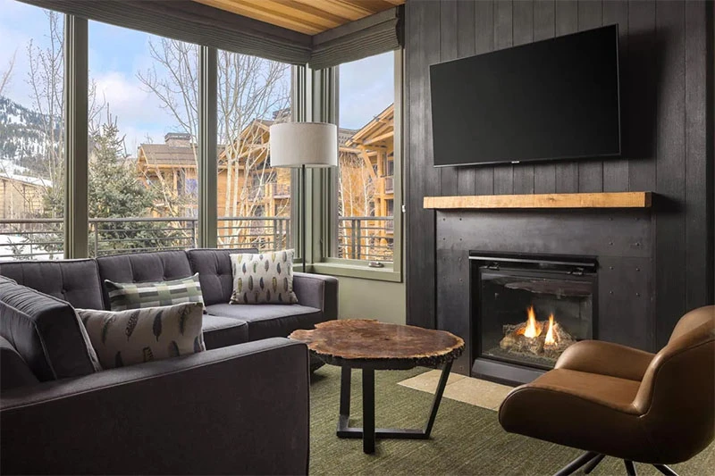 67e150cdb5c9e Hotel Terra Jackson Hole Studio and Suites Fireplace Noble House