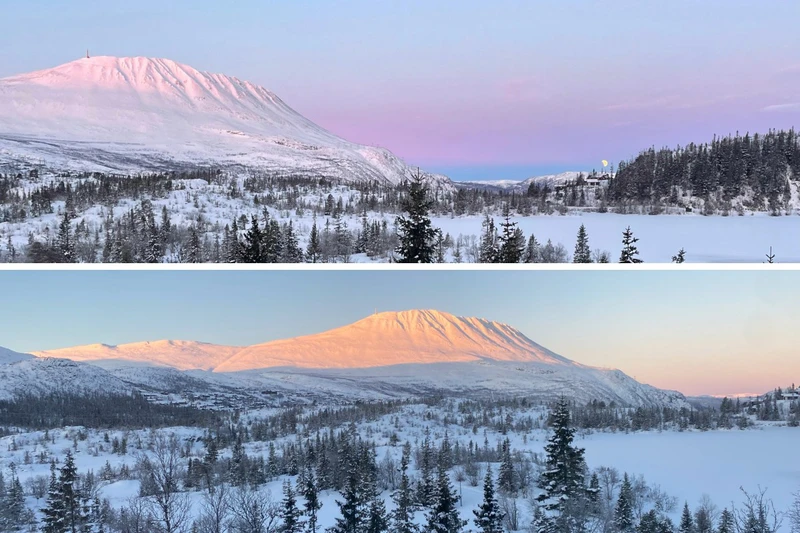 67ed59598b141 Gaustatoppen Sunrise from Gaustablikk Fjellresort