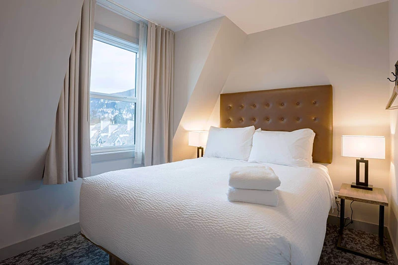 67f540efe3f8f Basecamp Banff Suites Two Bedroom Apartment Bedroom