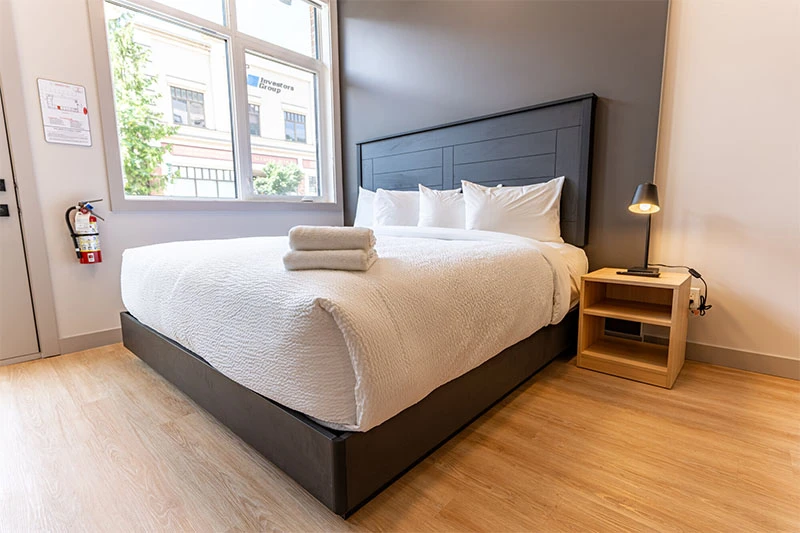 67fa4a8eb73b8 Basecamp Suites Revelstoke Micro Suite Bed