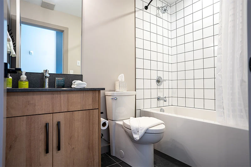 67fa4a8f184ad Basecamp Suites Revelstoke Micro Suite Bathroom