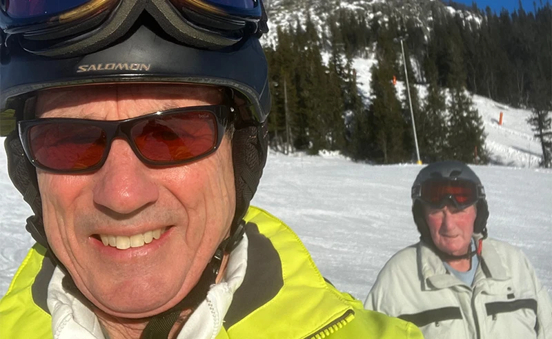 Skiers enjoying Gausta sunshine, Norway - John Greenhalgh - January 2025