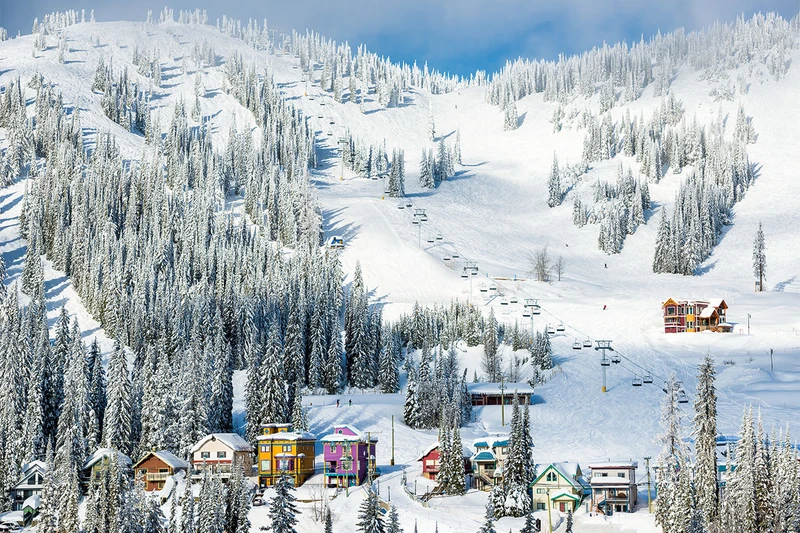 Silver Star Village and Upper Slopes © Destination BC / Blake Jorgenson