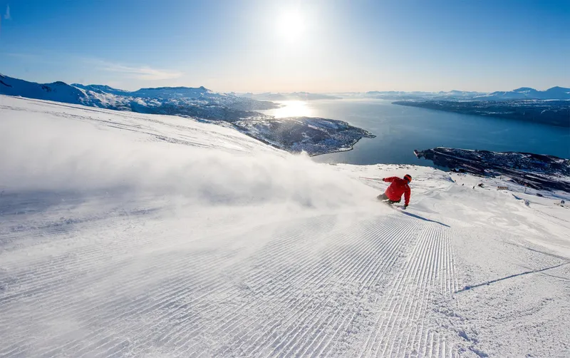 Skiing in Narvik, Norway © Rune Dahl