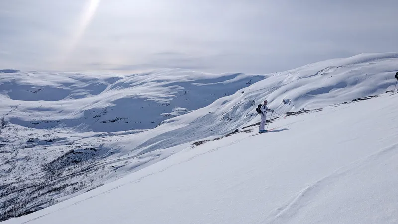 Sales Specialist Alec Ski Touring with Wild Voss